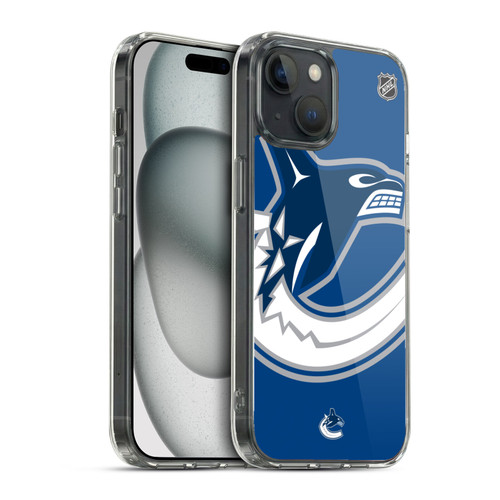 NHL Vancouver Canucks Oversized Soft Gel Case for Apple iPhone 15 & MagSafe