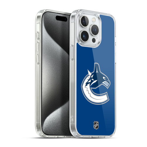 NHL Vancouver Canucks Plain Soft Gel Case for Apple iPhone 15 Pro Max & MagSafe