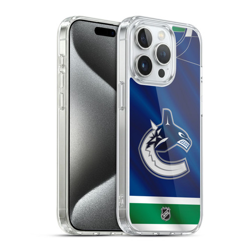 NHL Vancouver Canucks Jersey Soft Gel Case for Apple iPhone 15 Pro & MagSafe