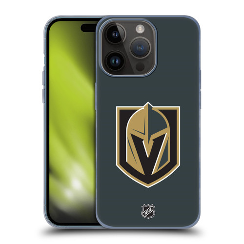 NHL Vegas Golden Knights Plain Soft Gel Case for Apple iPhone 15 Pro