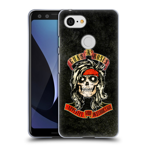 Guns N' Roses Vintage McKagan Soft Gel Case for Google Pixel 3