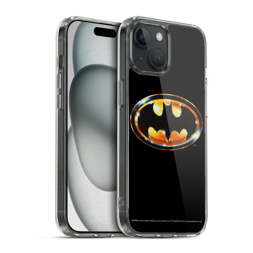 Batman (1989) Key Art Logo Soft Gel Case for Apple iPhone 15