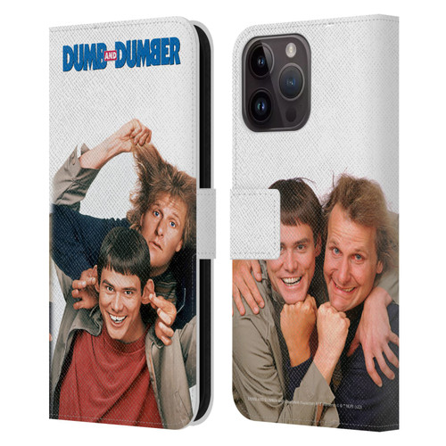Dumb And Dumber Key Art Characters 1 Leather Book Wallet Case Cover For Apple iPhone 15 Pro Max