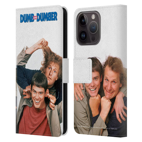Dumb And Dumber Key Art Characters 1 Leather Book Wallet Case Cover For Apple iPhone 15 Pro
