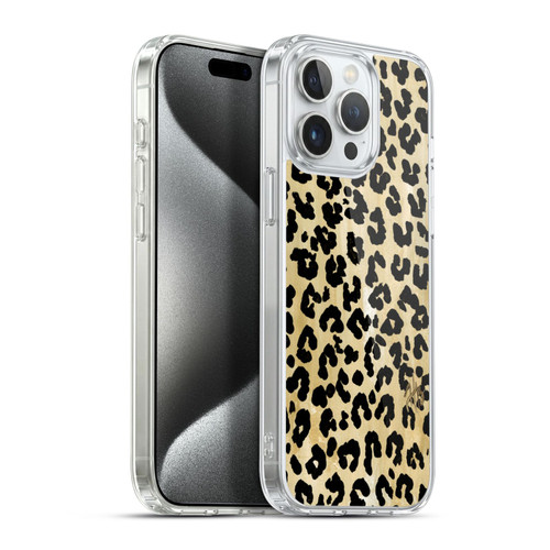 Haley Bush Pattern Painting Leopard Print Soft Gel Case for Apple iPhone 15 Pro Max & MagSafe