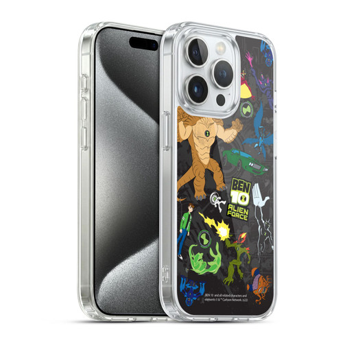 Ben 10: Alien Force Graphics Character Art Soft Gel Case for Apple iPhone 15 Pro & MagSafe