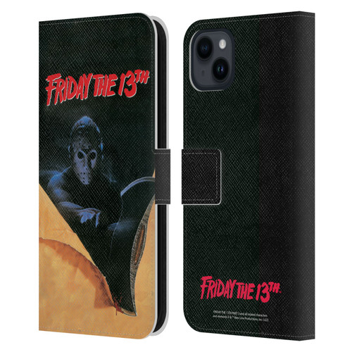 Friday the 13th Part III Key Art Poster 2 Leather Book Wallet Case Cover For Apple iPhone 15 Plus