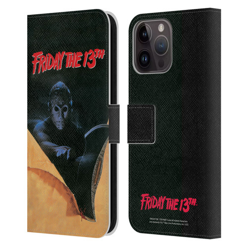 Friday the 13th Part III Key Art Poster 2 Leather Book Wallet Case Cover For Apple iPhone 15 Pro Max