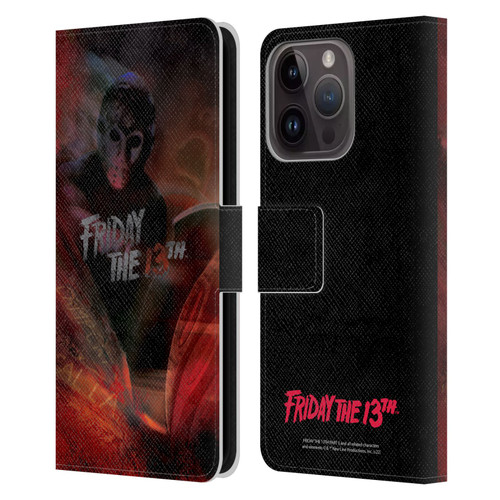 Friday the 13th Part III Key Art Poster Leather Book Wallet Case Cover For Apple iPhone 15 Pro