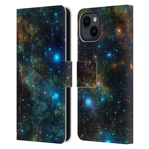 Cosmo18 Space Star Formation Leather Book Wallet Case Cover For Apple iPhone 15