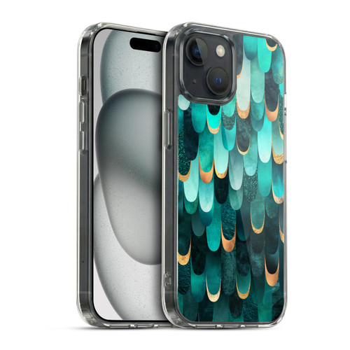 Elisabeth Fredriksson Sparkles Turquoise Soft Gel Case for Apple iPhone 15 & MagSafe