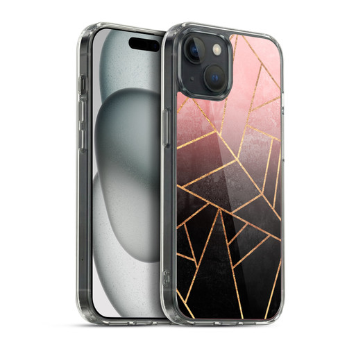 Elisabeth Fredriksson Sparkles Pink And Black Soft Gel Case for Apple iPhone 15 Plus & MagSafe