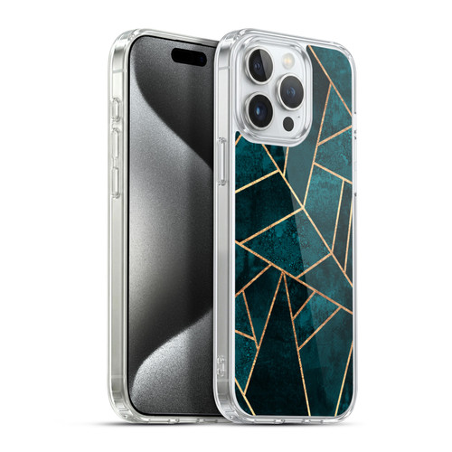 Elisabeth Fredriksson Sparkles Deep Teal Stone Soft Gel Case for Apple iPhone 15 Pro Max & MagSafe