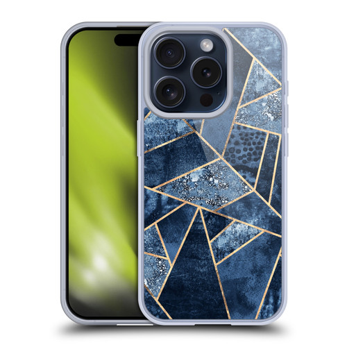 Elisabeth Fredriksson Stone Collection Blue Soft Gel Case for Apple iPhone 15 Pro