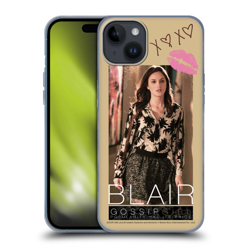 Gossip Girl Graphics Blair Soft Gel Case for Apple iPhone 15 Plus