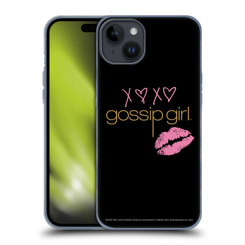 Gossip Girl Graphics XOXO Soft Gel Case for Apple iPhone 15 Plus