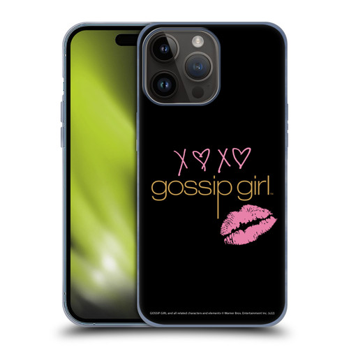 Gossip Girl Graphics XOXO Soft Gel Case for Apple iPhone 15 Pro Max