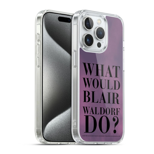 Gossip Girl Graphics What Would Blair Soft Gel Case for Apple iPhone 15 Pro & MagSafe