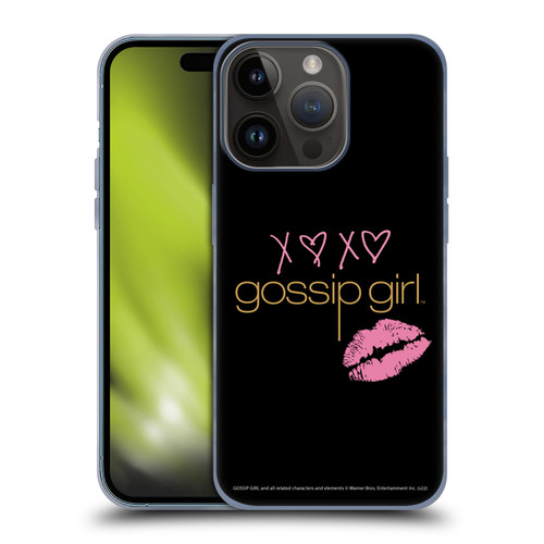 Gossip Girl Graphics XOXO Soft Gel Case for Apple iPhone 15 Pro