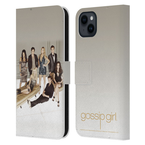 Gossip Girl Graphics Poster Leather Book Wallet Case Cover For Apple iPhone 15 Plus