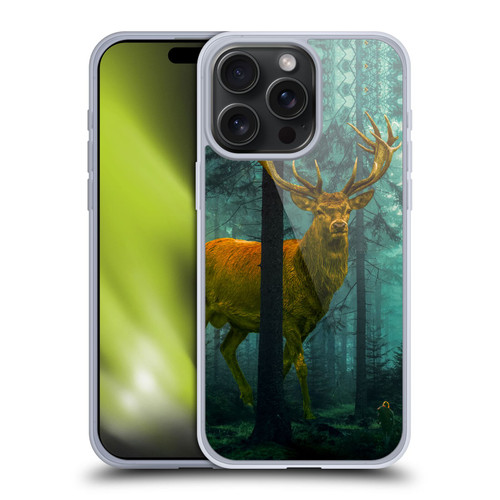 Dave Loblaw Animals Giant Forest Deer Soft Gel Case for Apple iPhone 15 Pro Max