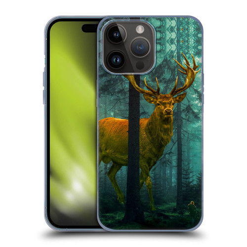Dave Loblaw Animals Giant Forest Deer Soft Gel Case for Apple iPhone 15 Pro Max