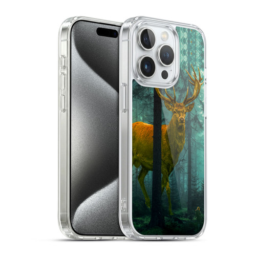 Dave Loblaw Animals Giant Forest Deer Soft Gel Case for Apple iPhone 15 Pro & MagSafe