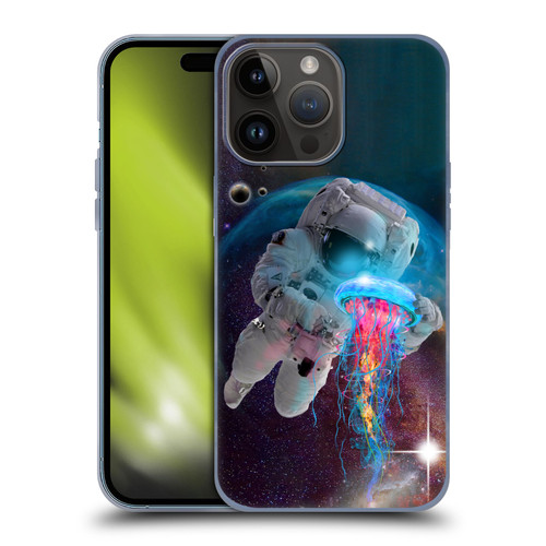 Dave Loblaw Jellyfish Astronaut And Jellyfish Soft Gel Case for Apple iPhone 15 Pro Max