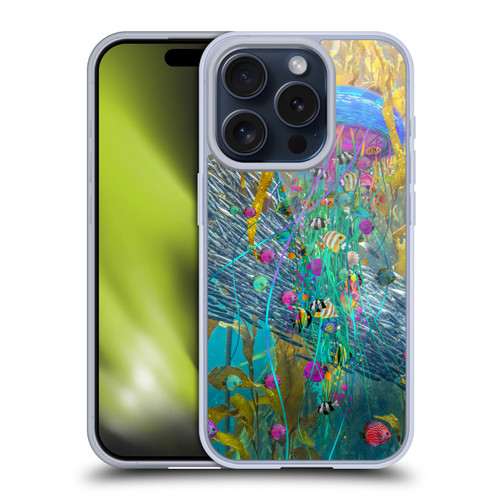 Dave Loblaw Jellyfish Jellyfish Kelp Field Soft Gel Case for Apple iPhone 15 Pro