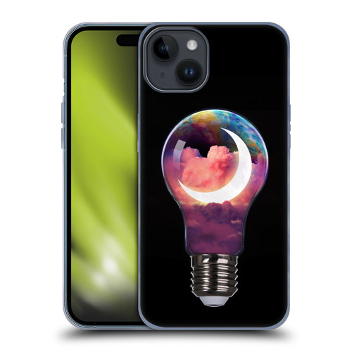 Dave Loblaw Sci-Fi And Surreal Light Bulb Moon Soft Gel Case for Apple iPhone 15 Plus
