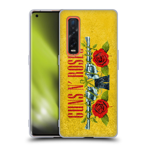 Guns N' Roses Vintage Pistols Soft Gel Case for OPPO Find X2 Pro 5G