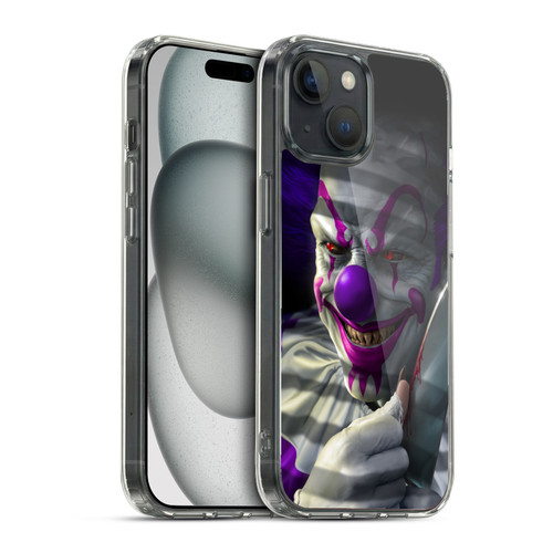 Tom Wood Horror Mischief The Clown Soft Gel Case for Apple iPhone 15 & MagSafe