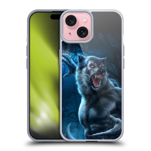 Tom Wood Horror Werewolf Soft Gel Case for Apple iPhone 15