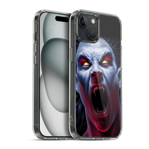 Tom Wood Horror Vampire Awakening Soft Gel Case for Apple iPhone 15 Plus & MagSafe