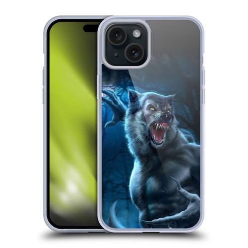 Tom Wood Horror Werewolf Soft Gel Case for Apple iPhone 15 Plus