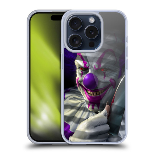 Tom Wood Horror Mischief The Clown Soft Gel Case for Apple iPhone 15 Pro