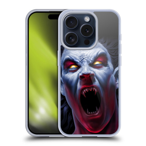 Tom Wood Horror Vampire Awakening Soft Gel Case for Apple iPhone 15 Pro