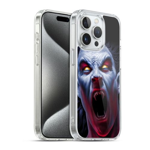 Tom Wood Horror Vampire Awakening Soft Gel Case for Apple iPhone 15 Pro & MagSafe