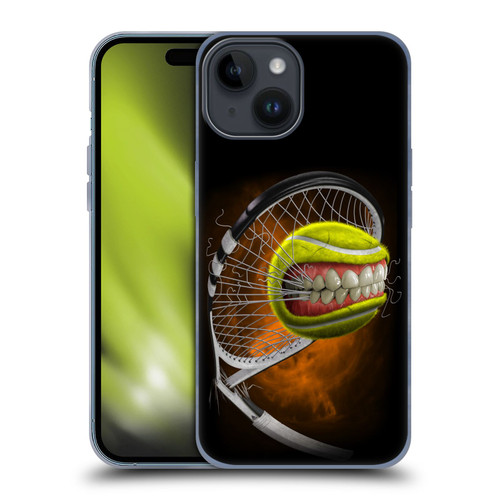 Tom Wood Monsters Tennis Soft Gel Case for Apple iPhone 15