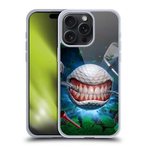 Tom Wood Monsters Golf Ball Soft Gel Case for Apple iPhone 15 Pro Max