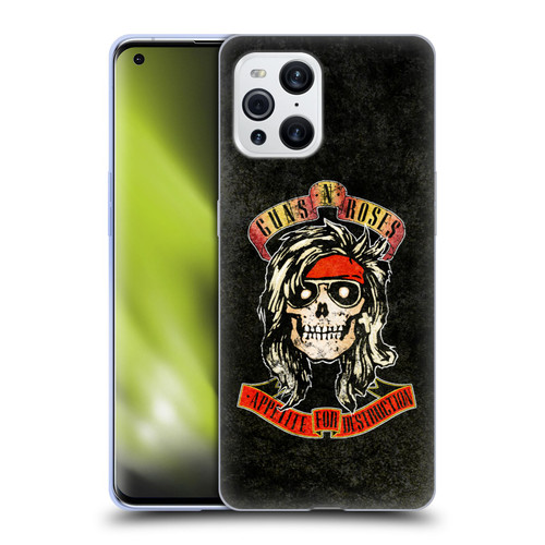 Guns N' Roses Vintage McKagan Soft Gel Case for OPPO Find X3 / Pro