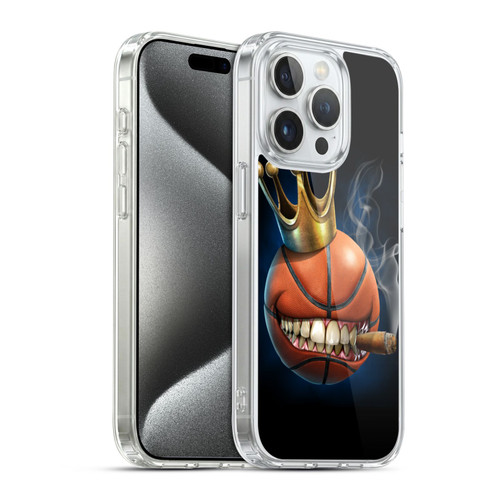 Tom Wood Monsters King Of Basketball Soft Gel Case for Apple iPhone 15 Pro & MagSafe
