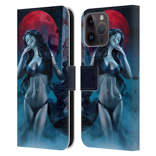 Tom Wood Fantasy Blood Lust Vampire Leather Book Wallet Case Cover For Apple iPhone 15 Pro Max