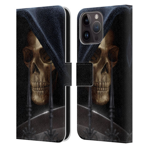 Tom Wood Horror Reaper Leather Book Wallet Case Cover For Apple iPhone 15 Pro Max