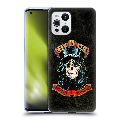 Guns N' Roses Vintage Slash Soft Gel Case for OPPO Find X3 / Pro