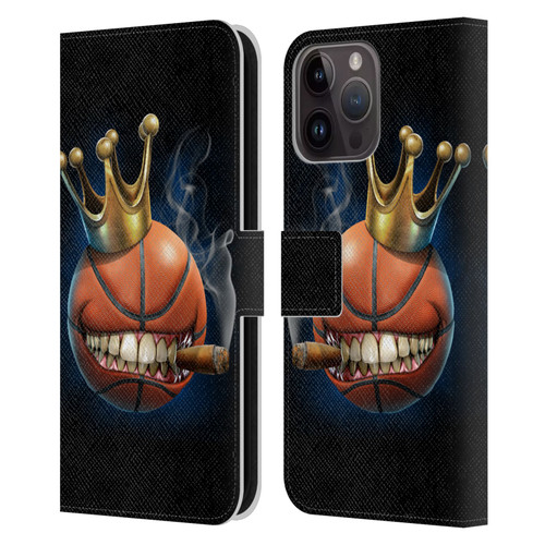 Tom Wood Monsters King Of Basketball Leather Book Wallet Case Cover For Apple iPhone 15 Pro Max