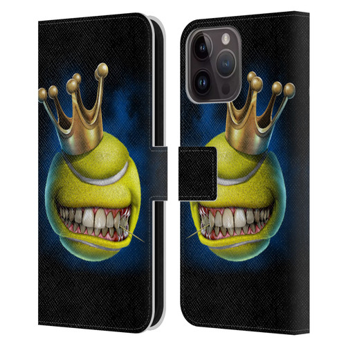 Tom Wood Monsters King Of Tennis Leather Book Wallet Case Cover For Apple iPhone 15 Pro Max