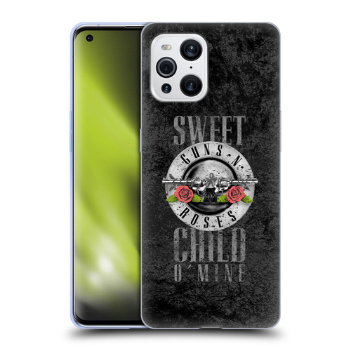 Guns N' Roses Vintage Sweet Child O' Mine Soft Gel Case for OPPO Find X3 / Pro