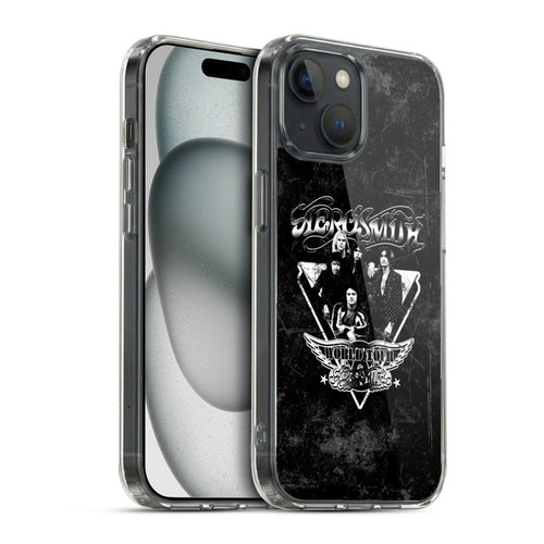 Aerosmith Black And White World Tour Soft Gel Case for Apple iPhone 15 & MagSafe