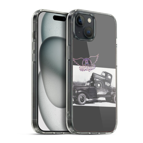 Aerosmith Black And White The Pump Soft Gel Case for Apple iPhone 15 Plus & MagSafe